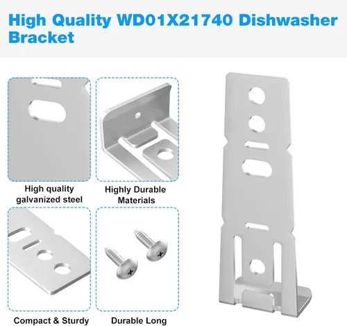 Vista 6 de GE Soporte de montaje para lavavajillas WD01X21740 para soporte de lavavajillas Hotpoint WD01X10598, GEHWD01X21740, WD01X2174, PS11700868-2