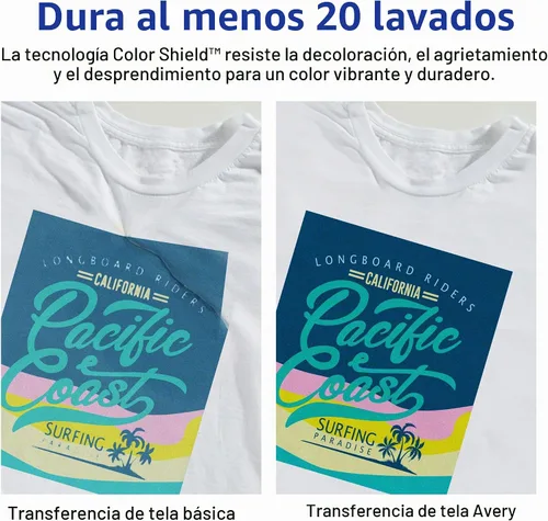 Vista 3 de Avery - Transferencias de camisetas para impresoras de inyección de tinta