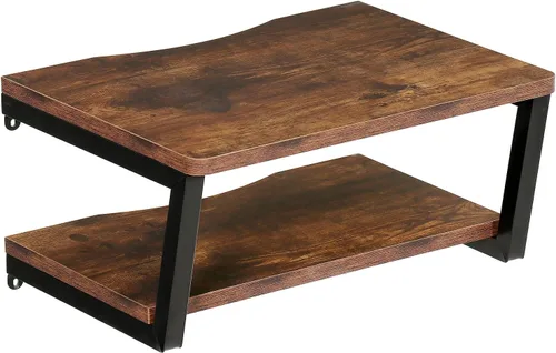 Vista 10 de LUCKUP Estantes flotantes de pared para proyector de pared, soporte de madera AV con 2 estantes, centro de entretenimiento con marco de acero