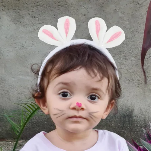 Vista 2 de Amosfun 20 piezas de accesorios de horquilla de orejas de conejo, mini pinzas para orejas de conejo, accesorios de bricolaje para mujeres y niñas