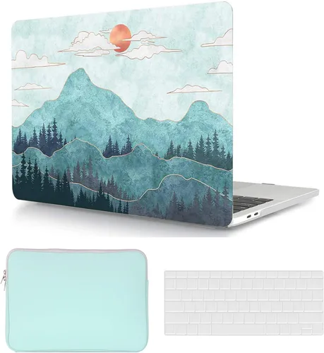 Vista 33 de Funda rígida para laptop compatible con MacBook Air de 11 pulgadas 2015 2014 2013 2012 2011 2010 modelo de lanzamiento A1370 A1465, impresión a