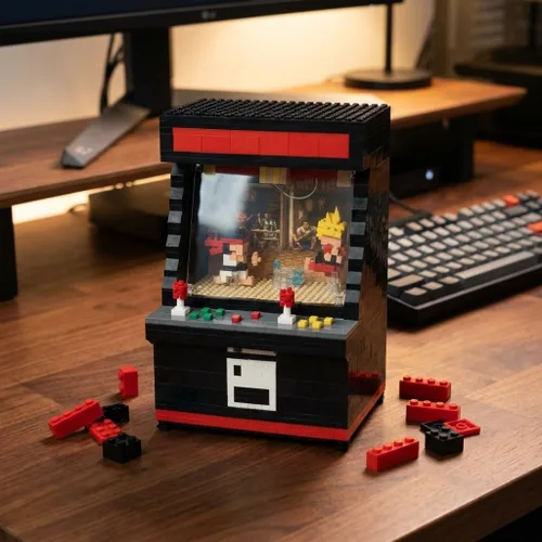Vista 6 de Juego de lucha micro bloques para adolescentes o adultos, juego de construcción de micro bloques de bricolaje para fanáticos del juego
