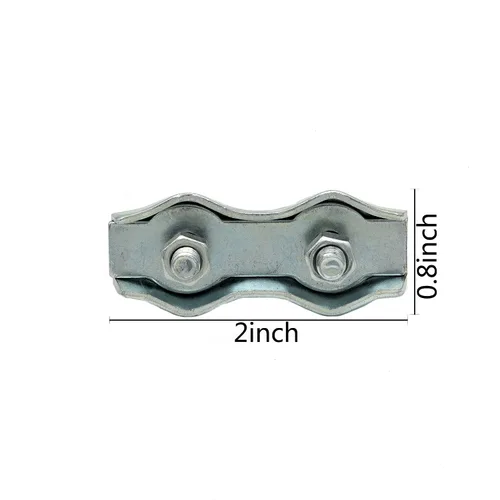 Vista 3 de Conectores de cuerda polivinílicos M5, conectores de acero galvanizados empalmador de alambres para alambres eléctricos de las cercas (10)