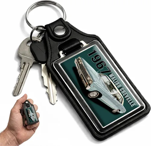 Vista 14 de Brotherhood Llavero de coche para Chevelle - Llavero de modelos clásicos para hombres y mujeres, llavero de regalo