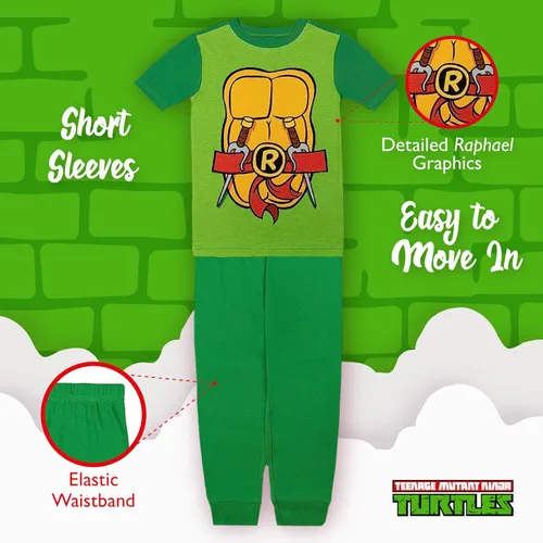 Vista 4 de Conjunto de pijama de algodón ajustado de 2 piezas para niños y niños