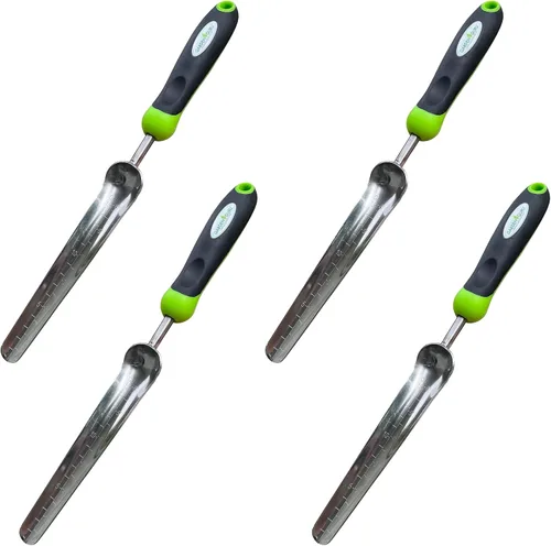 Vista 8 de Garden Guru - Pala de siembra de semillas para trasplantar, acero inoxidable, resistente a la corrosión, mango ergonómico, herramienta perfecta