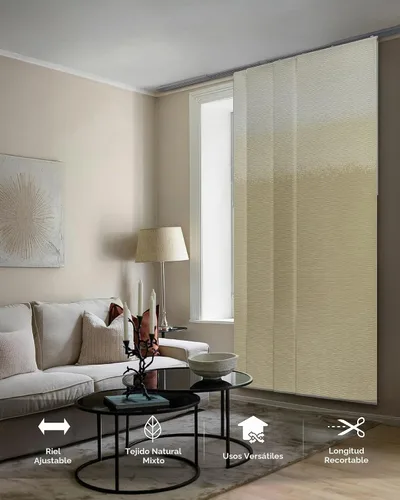 Vista 2 de GoDear Design Persianas verticales para puertas de armario 45.8"-86" x 96 Dune