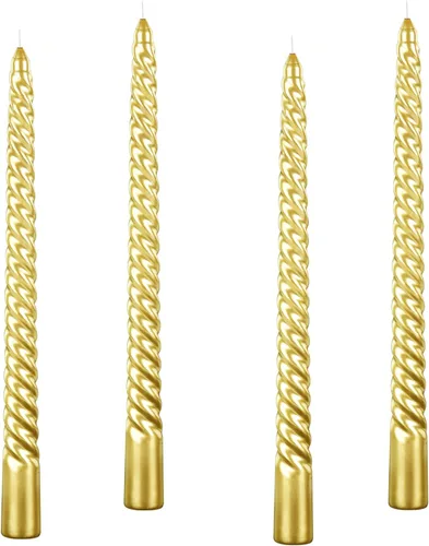 Vista 13 de Kemladio 4 velas cónicas de 10 pulgadas, quemadas sin perfume 7.5 horas, cena elegante, palitos de velas altas, decoraciones de fiesta de Halloween