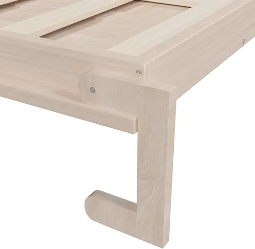 Vista 8 de MERITLINE Cama Queen Murphy con LED, armario de pared vertical de madera maciza para adultos (madera natural)