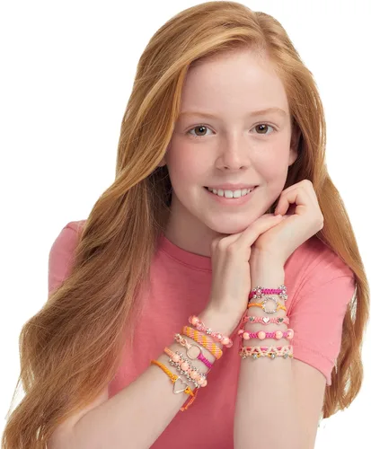 Vista 7 de Make It Real - Kit de fabricación de pulseras de la amistad de macramé para niñas - Kit de fabricación de pulseras de cuerda para niños - Kit