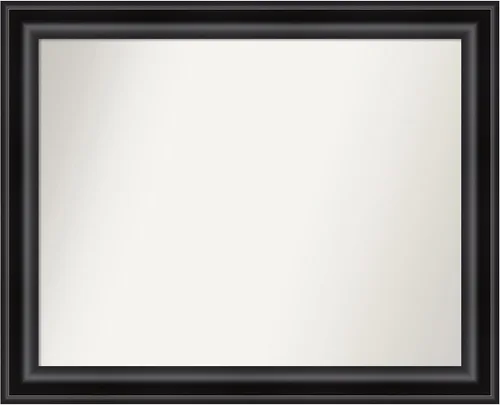 Vista 406 de Amanti Art Espejo personalizado, espejo de baño negro puente, espejo de pared o espejo de tocador de baño sobre el fregadero (26 x 26 pulgadas)