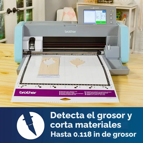Vista 6 de Brother Máquina de corte de bricolaje SDX125e, ScanNCut + alfombrillas + cuchillas