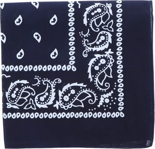 Vista 15 de Motique Accessories Bandana de algodón de 22 pulgadas con estampado cachemira
