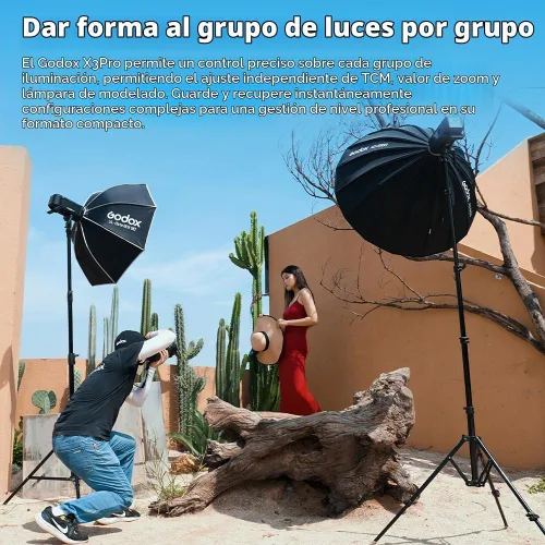 Vista 5 de Godox X3 Pro C X3Pro C TTL GODOX Trigger inalámbrico para Canon, pantalla táctil LCD de 2.4 pulgadas, batería de iones de litio de 2930 mAh