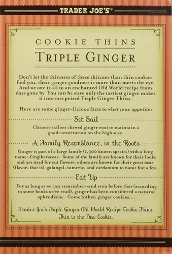 Vista 4 de Trader Joe's Cookie Thins Triple jengibre 9 oz