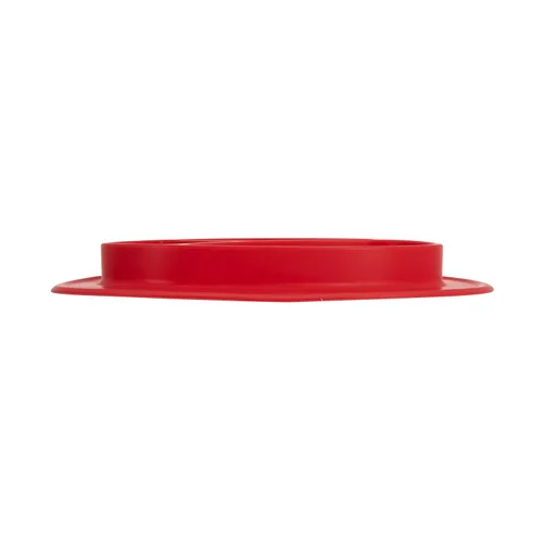 Vista 6 de Nuby Alfombrilla milagrosa de silicona Sure Grip, se adapta a la mayoría de sillas altas, 6 M+, rojo (paquete de 2)