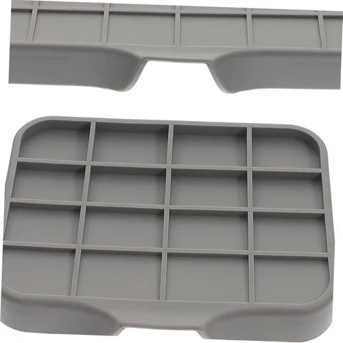 Vista 8 de Jabonera de silicona y soporte de esponja para fregadero de cocina y ducha, bandeja de jabón autodrenante para una fácil limpieza y organización