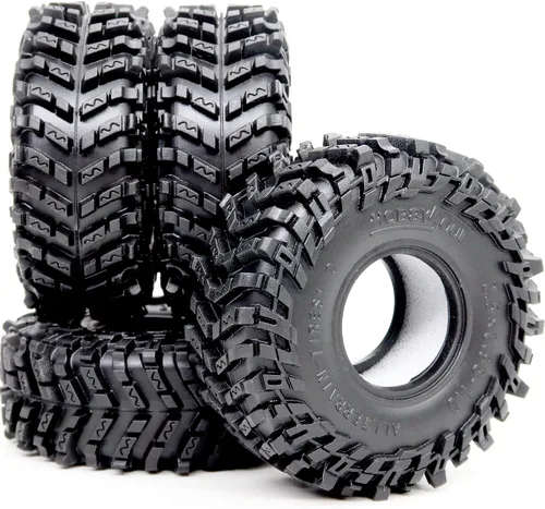 Vista 6 de HOBBYSOUL 1.0 Neumáticos de Oruga 61 * 22.4mm Súper Blandos y Adhesivos para Barro Neumáticos para RC 1/18 TRX4M 1/24 AX24 SCX24 FCX24