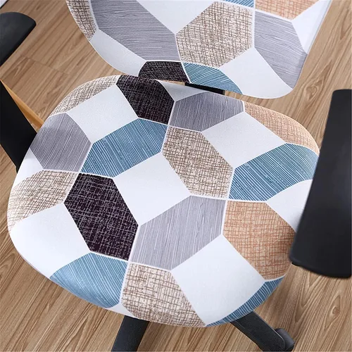 Vista 7 de Melaluxe - Funda para silla de oficina de computadora, funda universal protectora y elástica, cubierta elástica para silla giratoria Color: 32