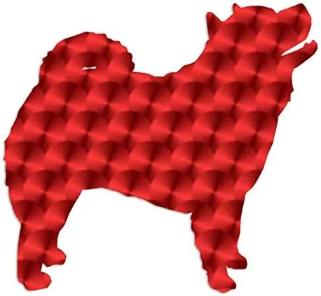 Vista 6 de Chow Chow Dog Breed - Adhesivo de vinilo de 4 x 3.75 pulgadas, color negro