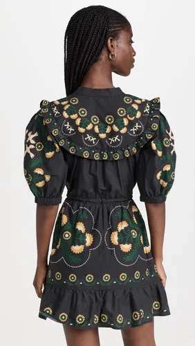 Vista 3 de Sea Vestido de manga abombada con estampado Perle para mujer