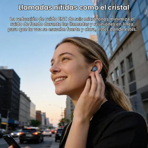 Vista 8 de TOZO NC9 Auriculares inalámbricos híbridos con cancelación activa de ruido