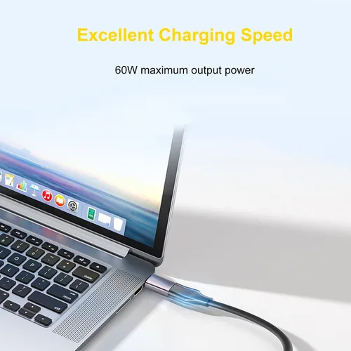 Vista 3 de Adaptador USB C a USB, adaptador USB 3.2 hembra a USB C macho OTG, carga rápida de 60 W, para MacBook, iPad, iPhone, Samsung, Dell XPS y más