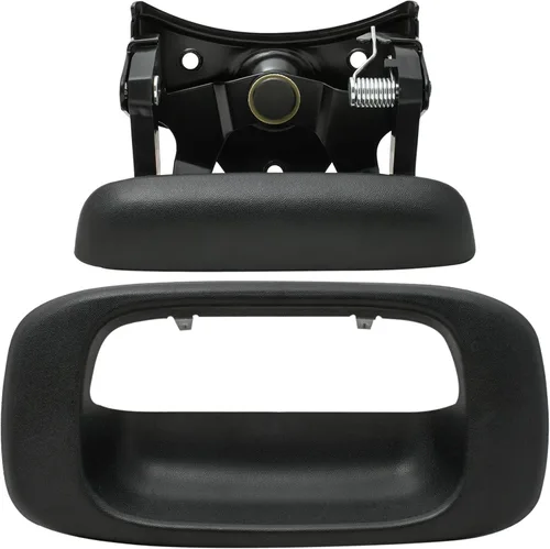 Vista 8 de Deal - Kit de reemplazo de montaje de manija y bisel para puerta trasera de camioneta (incluye clips de barra), compatible con Chevy Silverado GMC