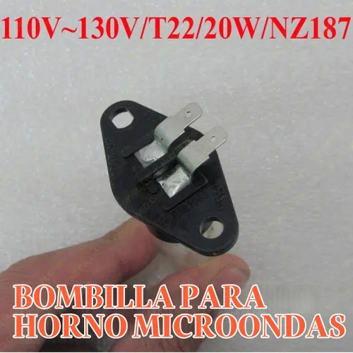 Vista 3 de Paquete de 2, gestionado por Amazon, nuevo horno microondas bombilla bombilla globo Z187 125V 20W