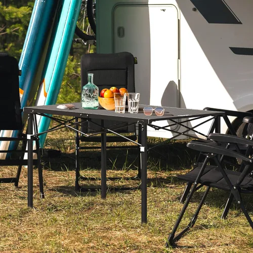 Vista 8 de OUTSIDER Mesa de camping de aluminio enrollable para 4-6 personas