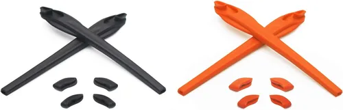 Vista 7 de Eye Opening Stuff Kits de goma de repuesto para auriculares y nariz compatibles con gafas de sol Oakley Flak 2.0/Flak 2.0 XL OO9188 Negro