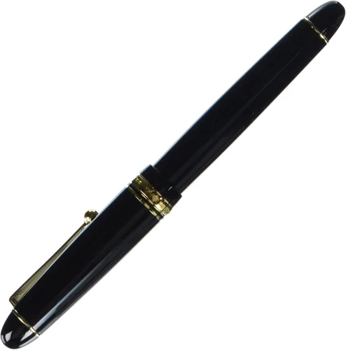 Vista 2 de Pilot Pluma estilográfica Custom 742, cuerpo negro, plumilla FM (FKK-2000R-B-FM)
