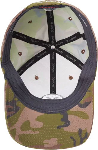Vista 5 de Hurley Sombrero para hombre - H2O-DRI Super Icon Gorra elástica con ala curvada