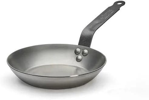 Vista 7 de De Buyer - 5110.18 - Estufa 'Carbon Plus' Round Lyonnaise Cup - Pluma de cola remachada - Hoja de acero blanco diámetro 7.1 in