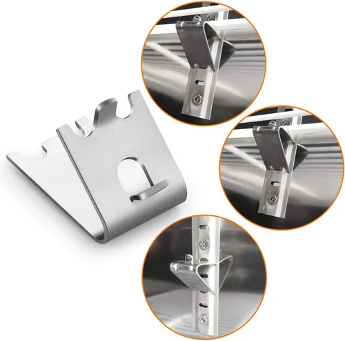 Vista 6 de HK 920158 Clip para estante del congelador, soporte para estante del refrigerador del refrigerador, clips de hebillas cuadradas de repuesto, ganchos