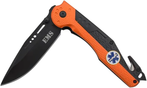 Vista 5 de Snake Eye Tactical Cuchillo táctico 3 en 1 estilo Rescue para militares y primeros auxilios