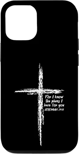Vista 28 de Cross I Know The Plans Verse Bible Jesus God - Funda de regalo cristiana para iPhone 17