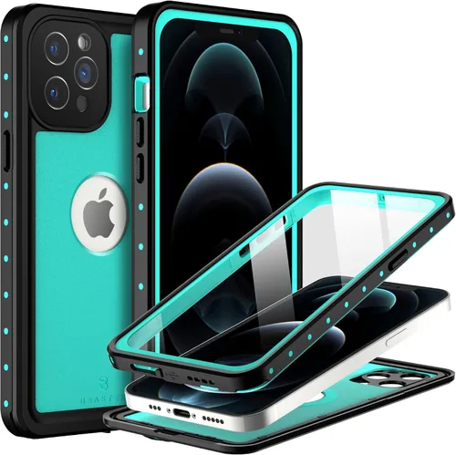 Vista 12 de BEASTEK NRE Series - Funda impermeable para Apple iPhone 12, a prueba de golpes, con certificación IP68, con protector de pantalla integrado, funda