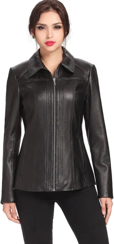 Vista 4 de BGSD Chaqueta de piel de cordero Ellen para mujer (regular, talla grande y pequeña)
