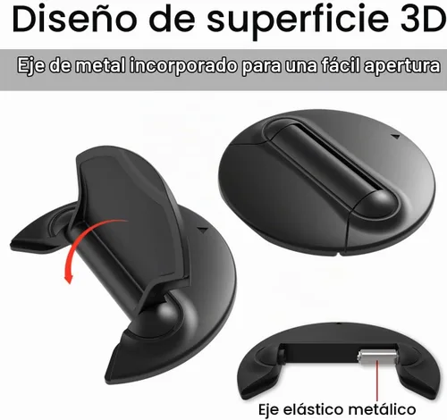 Vista 6 de Soporte invisible portátil para laptop, elevador plegable para portátiles