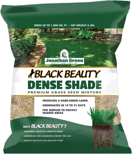Vista 9 de Jonathan Green (10622) Black Beauty Semilla de Césped de Sombra Densa - Semilla de Césped de Temporada Fría (1 lb) Crece bien en áreas medias a