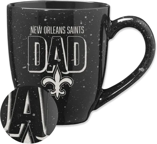Vista 35 de Rico Industries NFL Football #1 Dad 16 oz Team Color Laser Engraved Ceramic Coffee Mug