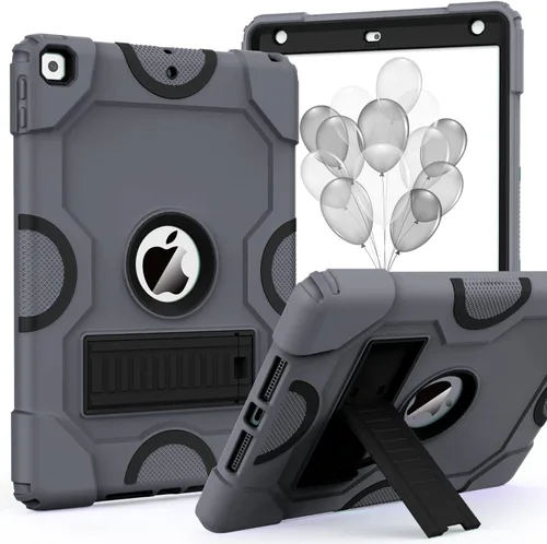 Vista 18 de ZoneFoker - Funda para iPad de 9.ª generación, funda para iPad de 8.ª y 7.ª generación, funda para iPad de 10.2 pulgadas 2021/2020/2019, funda Negro