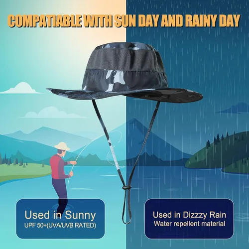 Vista 5 de Fishing Hat,Sun Cap with UPF 50+ Sun Protection and Neck Flap,for Man and Women