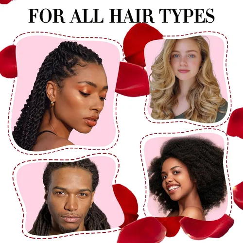 Vista 8 de 2 unidades de agua de rosas para el cabello Loc Spray hidratante refrescante para rastas – Crema hidratante para el cuero cabelludo de agua de rosas