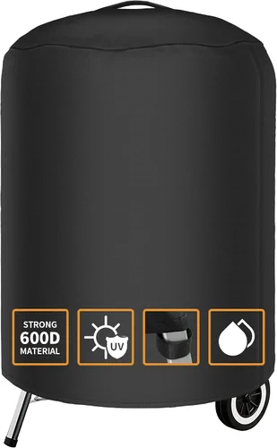 Vista 17 de NEXCOVER Cubierta redonda para parrilla de 19.5 pulgadas de diámetro para George Foreman Gfo3320 Gfo240 Crills, cubierta de cúpula para ahumador