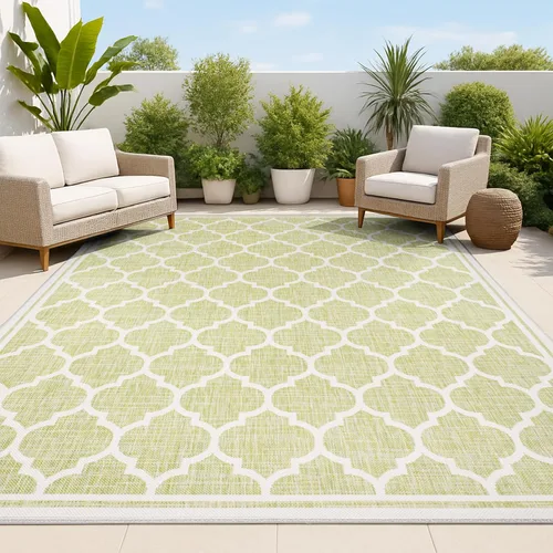 Vista 13 de JONATHAN Y Tapete marroquí con diseño enrejado para interiores y exteriores, 2 x 8 pies, marrón/beige, tejido texturizado de trébol para patio