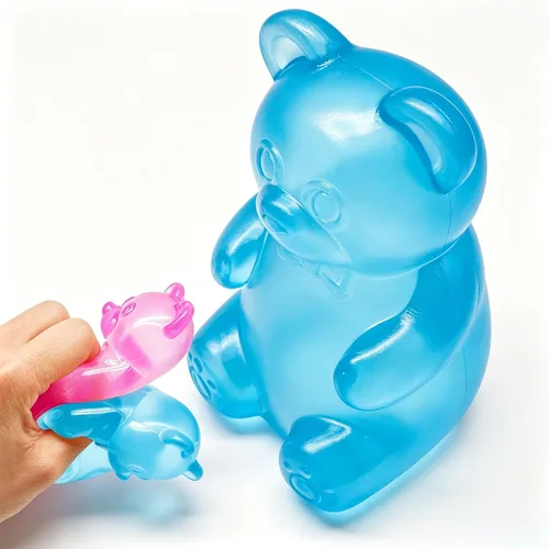 Vista 7 de Juguetes para ansiedad, pelotas antiestrés para niños y adultos, cambian de color con el sol, bola de masa de tiro lento, juguetes para ansiedad