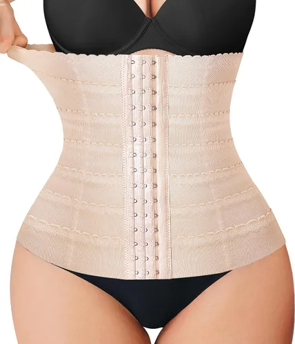 Vista 6 de Nebility Faja moldeadora de cintura para mujer con control de abdomen Negro
