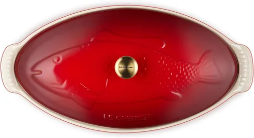 Vista 2 de Le Creuset - Horno para pescado Heritage, cerámica, 1,6 L, rojo